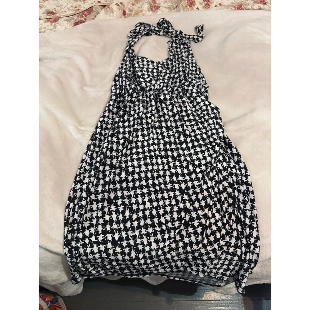 Black and white halter top dress size 3X SWAK new with tag